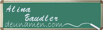 Alina Baudler Visitenkarte